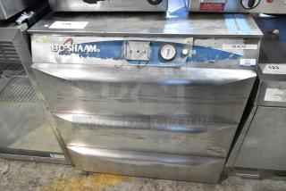 2022 Alto Shaam 500-3D Stainless Steel Commercial 3 Drawer Food Warmer. 120 Volts, 1 Phase. Cannot Test Due To Cut Power Cord