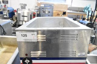 7700 Stainless Steel Commercial Countertop Food Warmer. 120 Volts, 1 Phase. Tested and Working!
