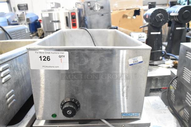 PrepLine TTB-20-U Stainless Steel Commercial Countertop Food Warmer. 120 Volts, 1 Phase. Tested and Powers On But Does Not Get Warm - Image 1 of 3