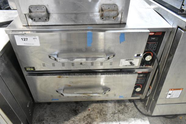 Hatco HDW-2 Stainless Steel Commercial Countertop 2 Drawer Food Warmer. 120 Volts, 1 Phase. Tested and Working! - Image 1 of 5