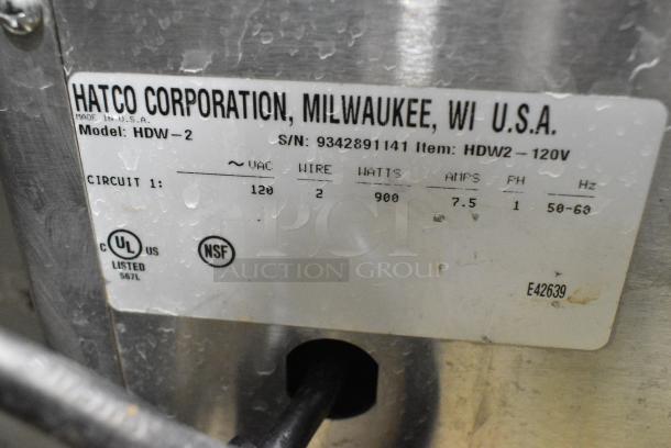 Hatco HDW-2 Stainless Steel Commercial Countertop 2 Drawer Food Warmer. 120 Volts, 1 Phase. Tested and Working! - Image 4 of 5