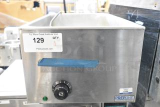 PrepLine TTB-20-U Stainless Steel Commercial Countertop Food Warmer. 120 Volts, 1 Phase. Tested and Working!