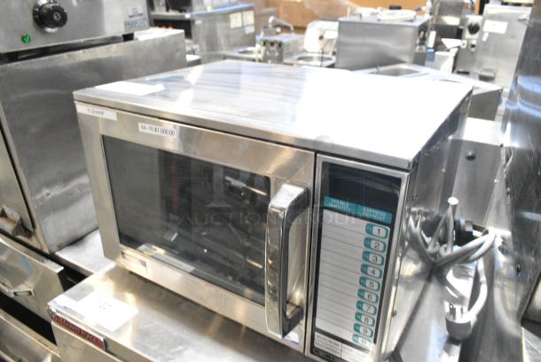 2021 Sharp R-25JT-F Stainless Steel Commercial Countertop Microwave Oven. 120 Volts, 1 Phase. - Image 2 of 5