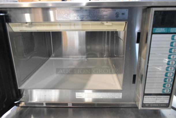 2021 Sharp R-25JT-F Stainless Steel Commercial Countertop Microwave Oven. 120 Volts, 1 Phase. - Image 3 of 5