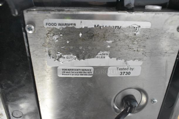 Vollrath 1001 Stainless Steel Commercial Countertop Food Warmer. 120 Volts, 1 Phase. Tested and Working! - Image 3 of 4