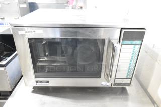 2021 Sharp R-25JT-F Stainless Steel Commercial Countertop Microwave Oven 120 Volts, 1 Phase.