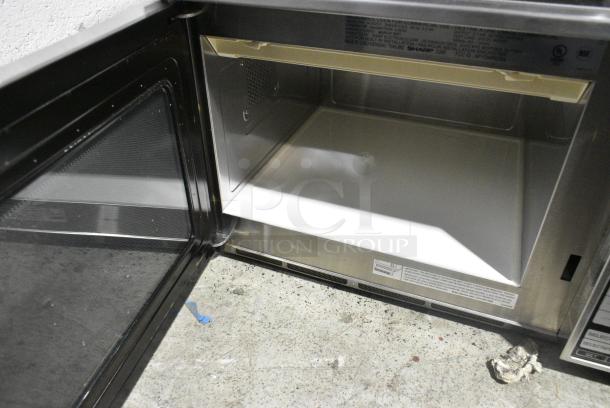 2021 Sharp R-25JT-F Stainless Steel Commercial Countertop Microwave Oven 120 Volts, 1 Phase. - Image 2 of 4