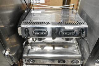 La Spaziale Stainless Steel Commercial Countertop 2 Group Espresso Machine w/ 2 Steam Wands. 208 Volts, 1 Phase.