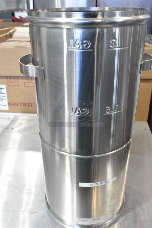 Stainless Steel Countertop Beverage Holder Dispenser. No Lid. - Image 2 of 2