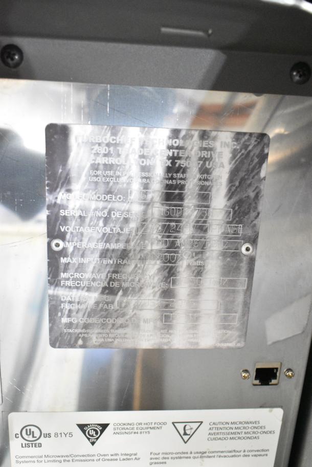 Turbochef NGO Metal Commercial Countertop Electric Powered Rapid Cook Oven. 208/240 Volts, 1 Phase. - Image 3 of 5