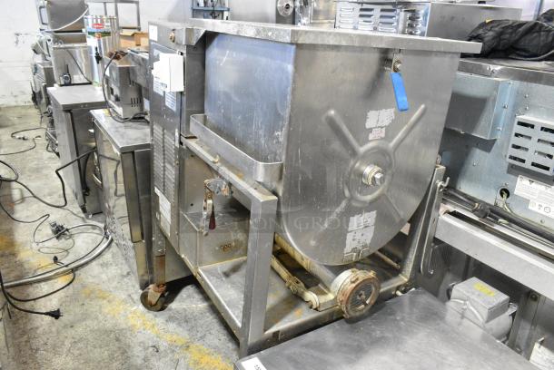 Hollymatic GMG 180A Stainless Steel Commercial Floor Style Meat Mixer on Commercial Casters. 208/250 Volts, 1 Phase. - Image 3 of 10