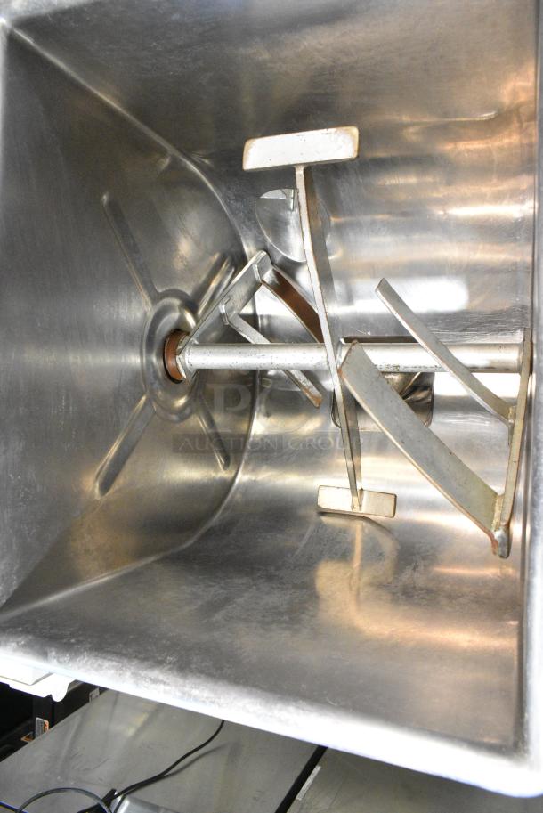 Hollymatic GMG 180A Stainless Steel Commercial Floor Style Meat Mixer on Commercial Casters. 208/250 Volts, 1 Phase. - Image 10 of 10