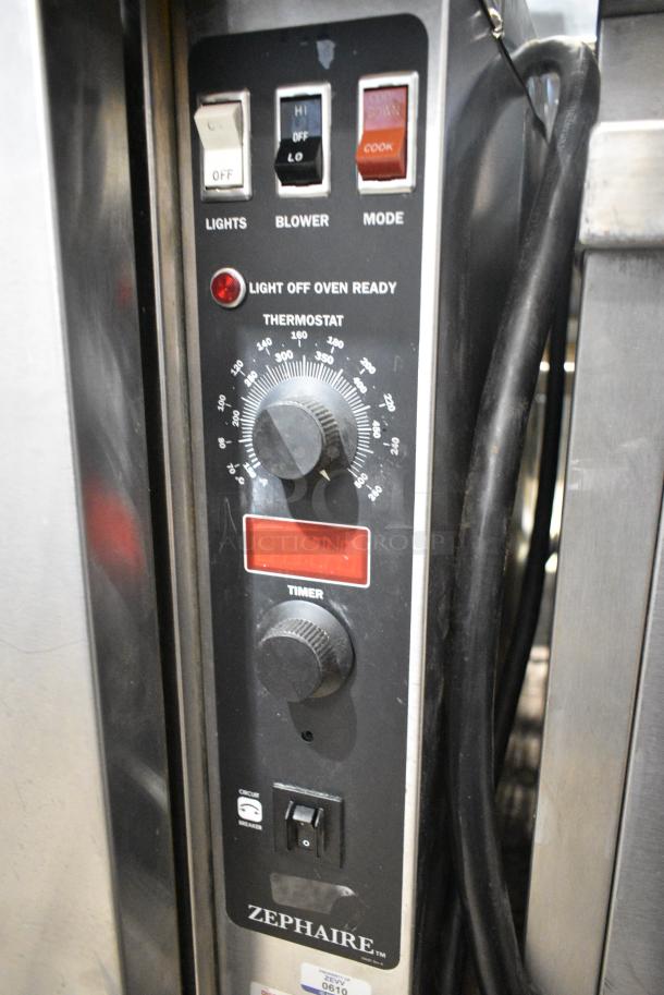 2017 Blodgett Zephaire-200-E Stainless Steel Commercial Electric Powered Full Size Convection Oven w/ View Through Doors, Metal Oven Racks and Thermostatic Controls. 208/250 Volts, 1 Phase. - Image 3 of 8