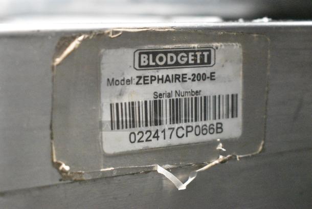 2017 Blodgett Zephaire-200-E Stainless Steel Commercial Electric Powered Full Size Convection Oven w/ View Through Doors, Metal Oven Racks and Thermostatic Controls. 208/250 Volts, 1 Phase. - Image 6 of 8