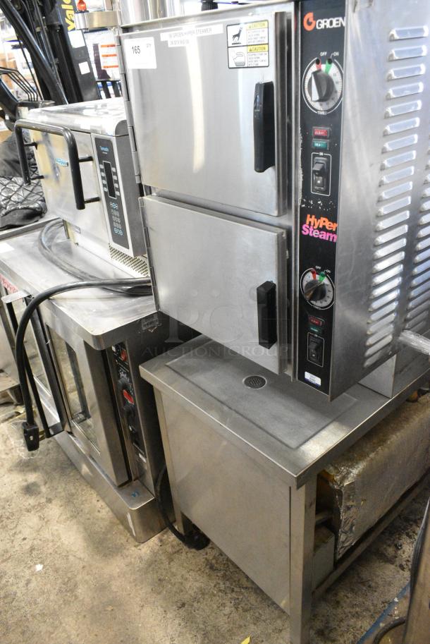 Groen HY-6E Stainless Steel Commercial Electric Powered 2 Deck Steam Cabinet. 480 Volts, 3 Phase. - Image 1 of 7