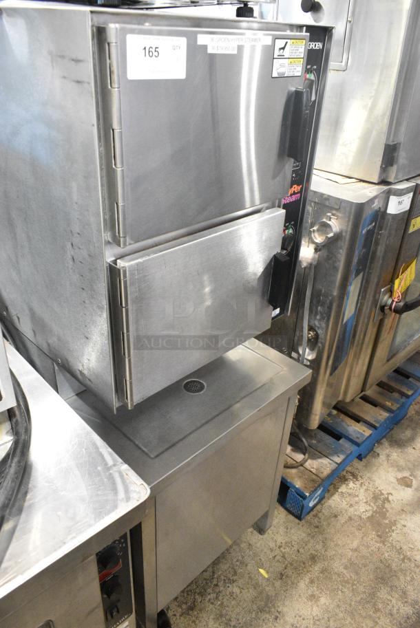 Groen HY-6E Stainless Steel Commercial Electric Powered 2 Deck Steam Cabinet. 480 Volts, 3 Phase. - Image 2 of 7