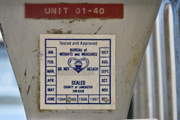 Exact Weight Metal Countertop Scale. - Image 3 of 3
