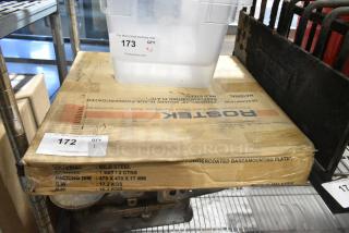 BRAND NEW IN BOX! Rostek RSQ450PC-18 Square Black Powder Coated Base and Mounting Plate.