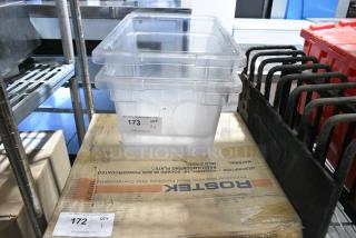 ALL ONE MONEY! Lot of 2 Clear Poly Bins