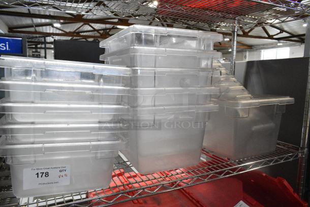 ALL ONE MONEY! Lot of 18 Clear Poly Bins - Image 1 of 4