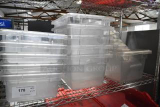 ALL ONE MONEY! Lot of 18 Clear Poly Bins
