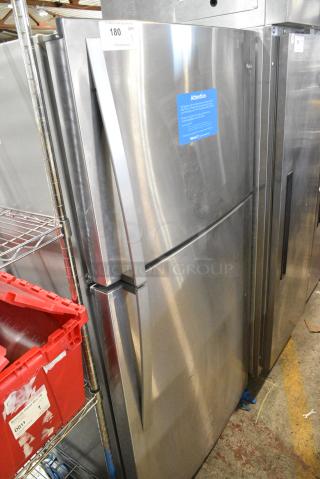 2016 Whirlpool WRT511SZDM00 Stainless Steel Cooler w/ Freezer. 115 Volts, 1 Phase. Tested and Working!
