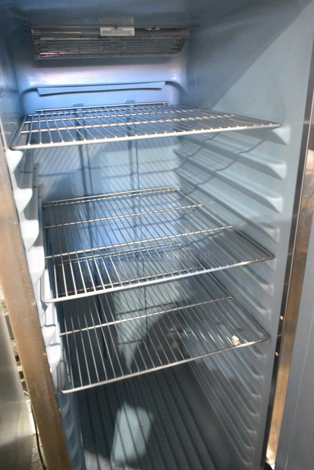 Delfield 6025XL-S Stainless Steel Commercial Single Door Reach In Cooler w/ Racks on Commercial Casters. 115 Volts, 1 Phase. Tested and Working! - Image 2 of 6
