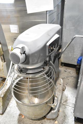 Hobart Legacy HL200 Metal Commercial Countertop 20 Quart Planetary Dough Mixer w/ Metal Mixing Bowl and Bowl Guard. 100-120 Volts, 1 Phase. Tested and Does Not Power On