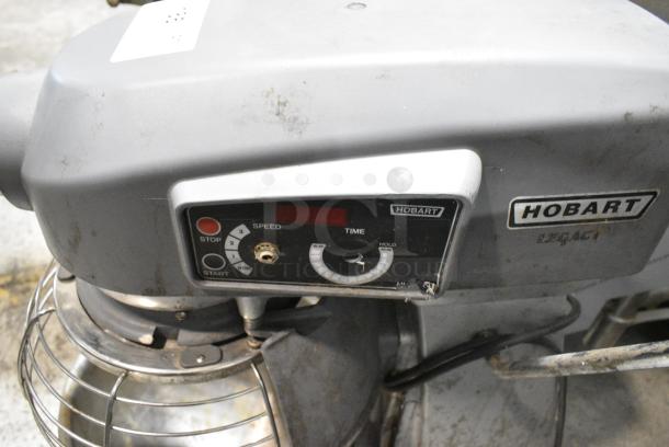 Hobart Legacy HL200 Metal Commercial Countertop 20 Quart Planetary Dough Mixer w/ Metal Mixing Bowl and Bowl Guard. 100-120 Volts, 1 Phase. Tested and Does Not Power On - Image 3 of 5