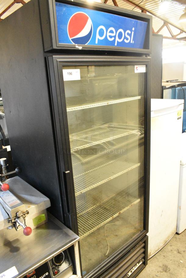 True GDM-26-LD Metal Commercial Single Door Reach In Cooler Merchandiser w/ Poly Coated Racks. 115 Volts, 1 Phase. Tested and Powers On But Does Not Get Cold - Image 1 of 4