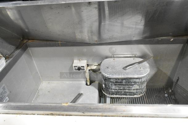 Leader LM48 S/C Stainless Steel Commercial Sandwich Salad Prep Table Bain Marie Mega Top. 115 Volts, 1 Phase. Cannot Test Due To Cut Power Cord - Image 3 of 7