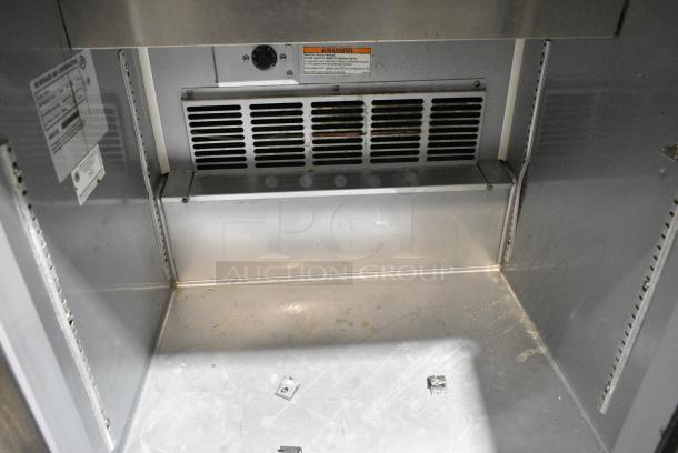 Beverag Air SPE27 Stainless Steel Commercial Sandwich Salad Prep Table Bain Marie Mega Top on Commercial Casters. 115 Volts, 1 Phase. Tested and Working! - Image 3 of 6