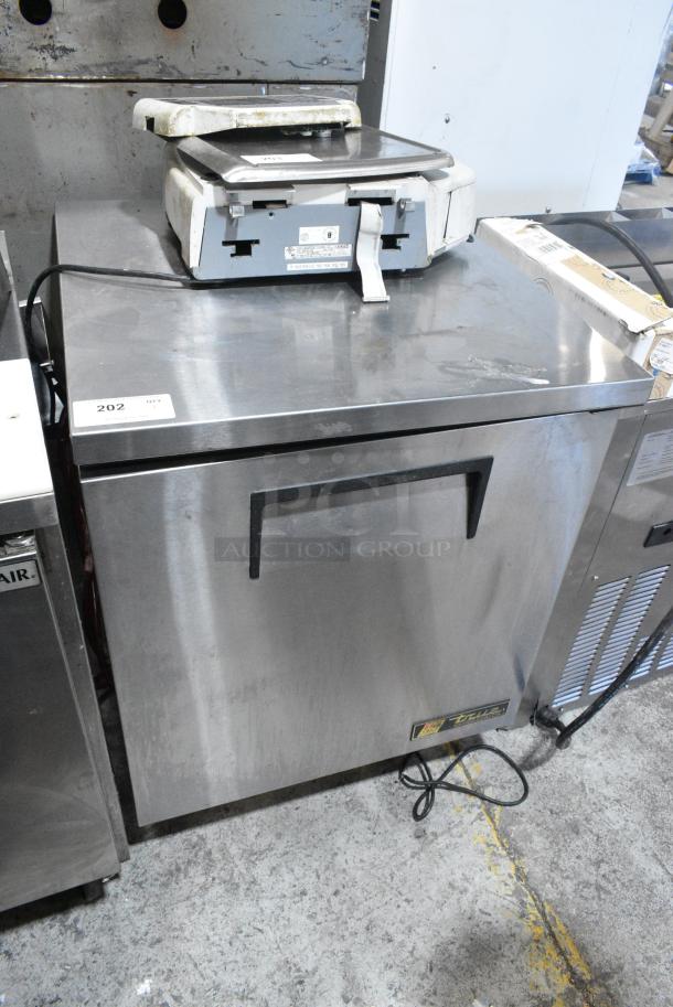 True TUC-27 Stainless Steel Commercial Single Door Undercounter Cooler. 115 Volts, 1 Phase. Tested and Powers On But Does Not Get Cold - Image 1 of 5
