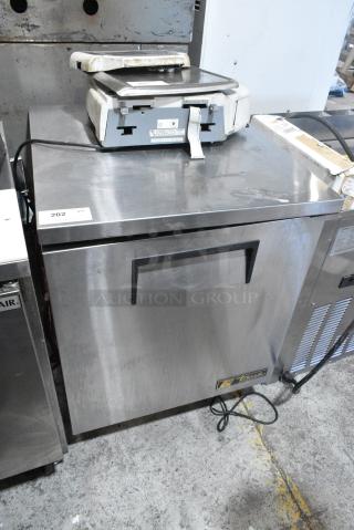 True TUC-27 Stainless Steel Commercial Single Door Undercounter Cooler. 115 Volts, 1 Phase. Tested and Powers On But Does Not Get Cold