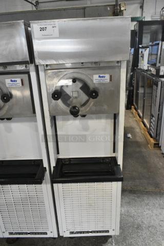 Electro Freeze RTA1-113 Stainless Steel Commercial Floor Style Air Cooled Single Flavor Frozen Beverage Machine on Commercial Casters. 230 Volts, 1 Phase.
