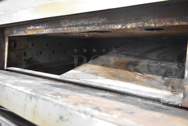 2 Attias Stainless Steel Commercial Natural Gas Powered Single Deck Pizza Ovens. 2 Times Your Bid! - Image 2 of 8