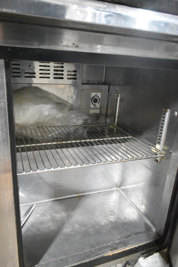 Turbo Air TWR-48SD Stainless Steel Commercial 2 Door Work Top Cooler w/ Stone Countertop. 115 Volts, 1 Phase. Tested and Working! - Image 3 of 5