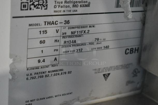 True THAC-36 Metal Commercial Open Grab N Go Merchandiser. 115 Volts, 1 Phase. Tested and Powers On But Does Not Get Cold - Image 3 of 4