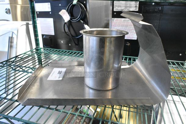 2 Metal Items Including Cylindrical Bin. 2 Times Your Bid! - Image 2 of 2