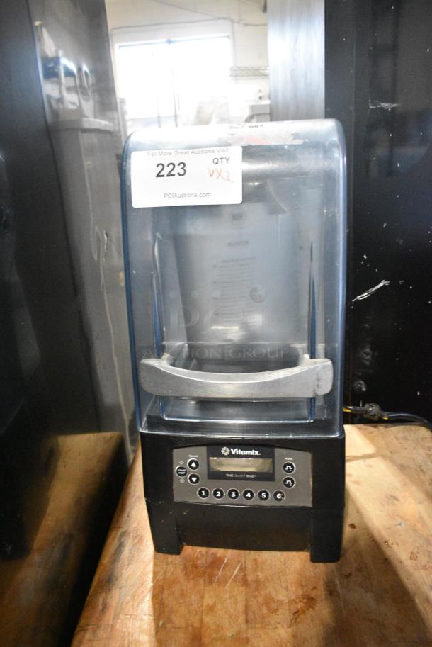 Vita-Mix VM0145 Metal Commercial Countertop Blender w/ Pitcher and Enclosure. 120 Volts, 1 Phase. Tested and Powers On But Parts Do Not Move - Image 1 of 4