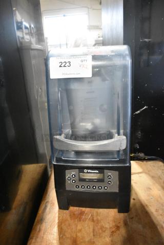 Vita-Mix VM0145 Metal Commercial Countertop Blender w/ Pitcher and Enclosure. 120 Volts, 1 Phase. Tested and Powers On But Parts Do Not Move