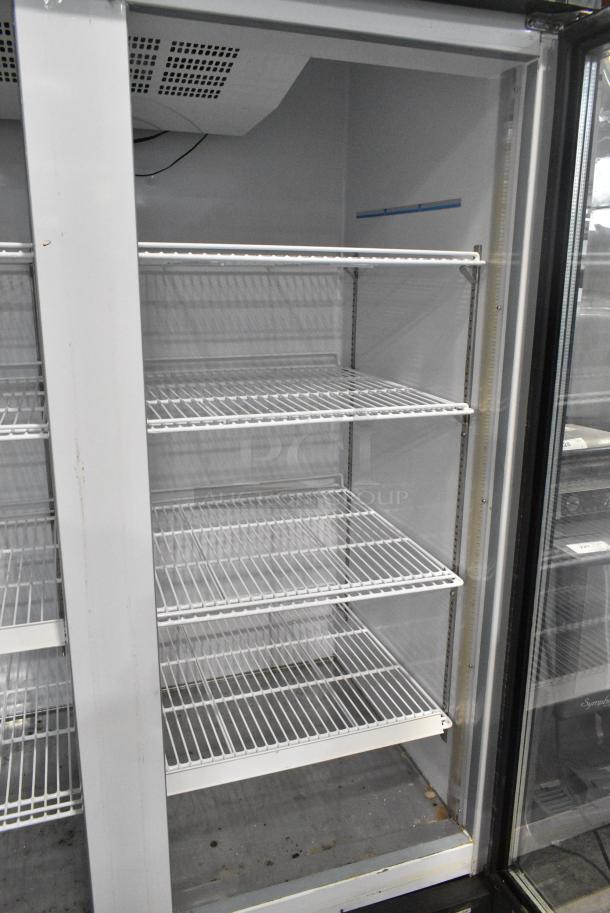 Maxx Cold MXM2-48F Metal Commercial 2 Door Reach In Freezer Merchandiser w/ Poly Coated Racks. 115 Volts, 1 Phase. Tested and Working! - Image 3 of 6