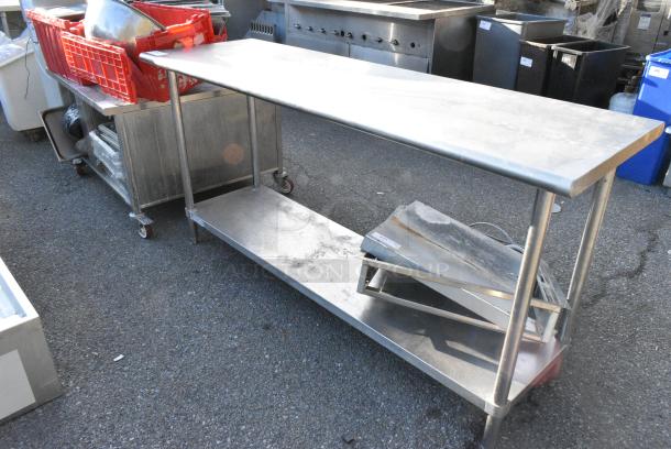 Stainless Steel Table w/ Metal Under Shelf. - Image 2 of 3