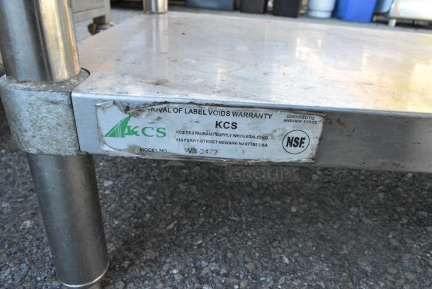 Stainless Steel Table w/ Metal Under Shelf. - Image 3 of 3