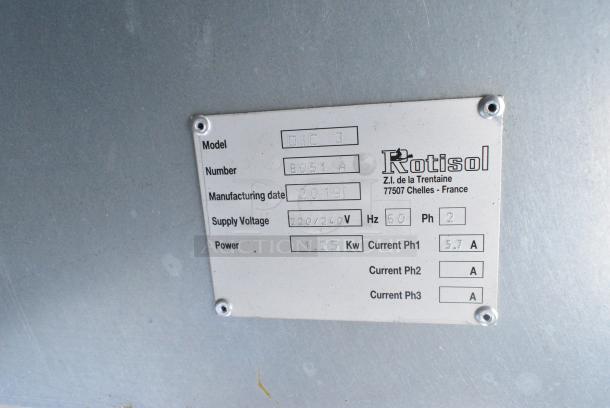 2019 Rotisol DIC3 Heated Shelf Food Warmer. 220/240 Volts, 2 Phase. - Image 3 of 3