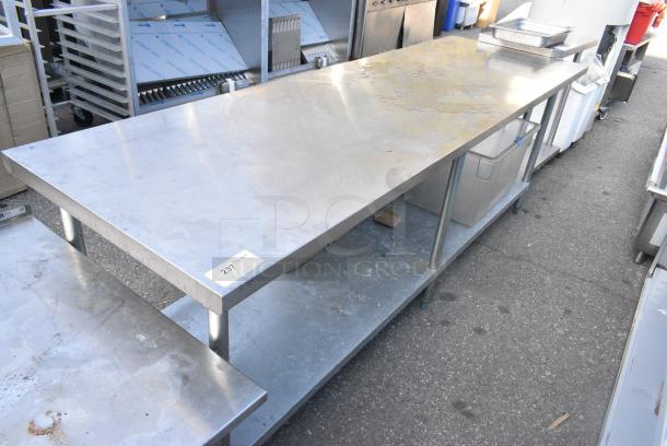 Stainless Steel Table w/ Metal Under Shelf. - Image 1 of 2