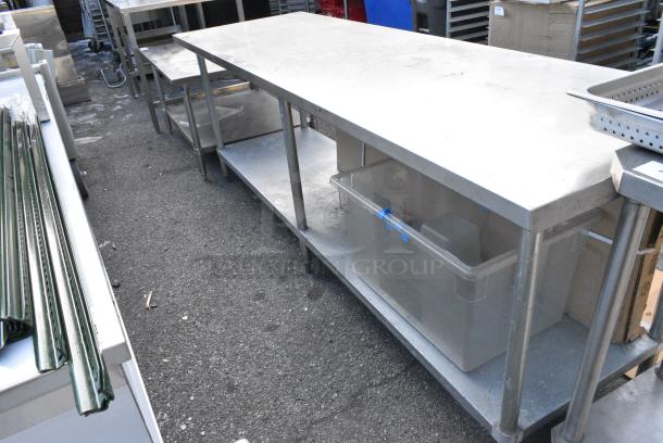 Stainless Steel Table w/ Metal Under Shelf. - Image 2 of 2