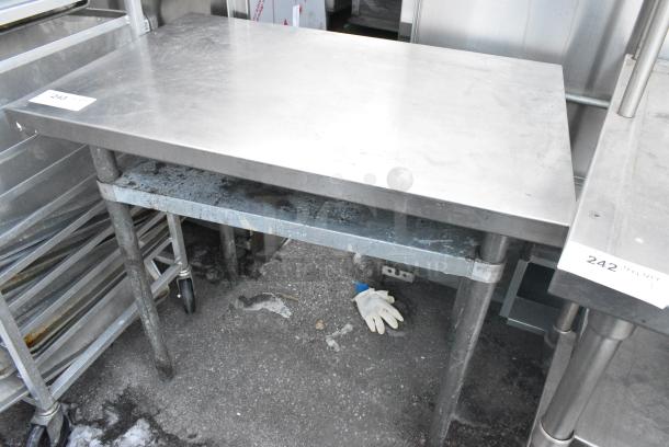 Stainless Steel Table w/ Metal Under Shelf. - Image 2 of 2