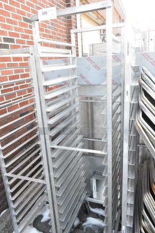 Metal Commercial Pan Transport Rack on Commercial Casters.
