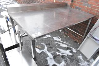 John Boos Stainless Steel Table w/ Back Splash.